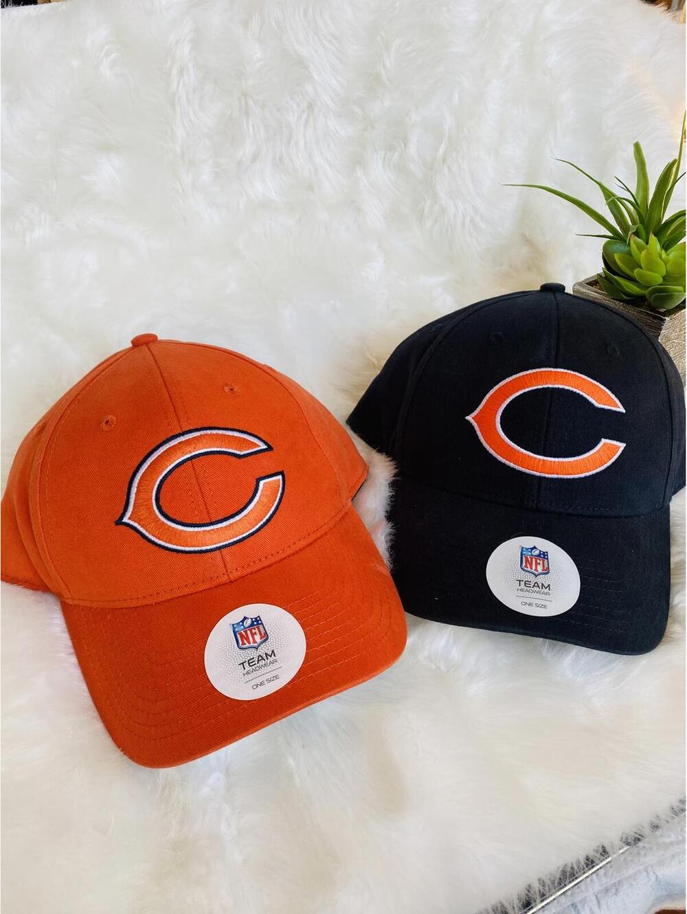 Chicago Bears NFL Adjustable Hat Cap Lot of 2